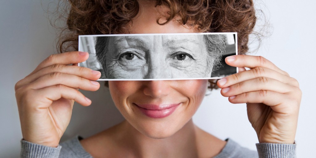 woman with wrinkles around eyes